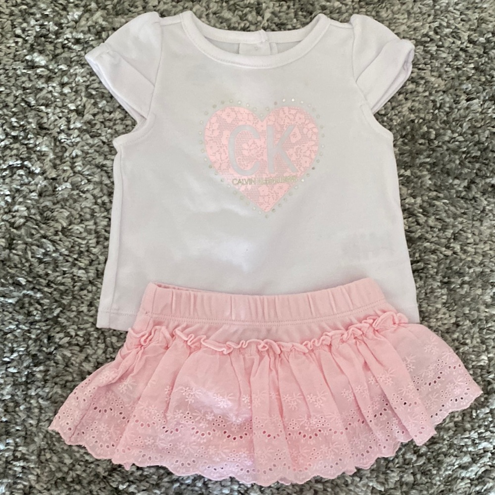 Two piece Calvin Klein baby girl outfit